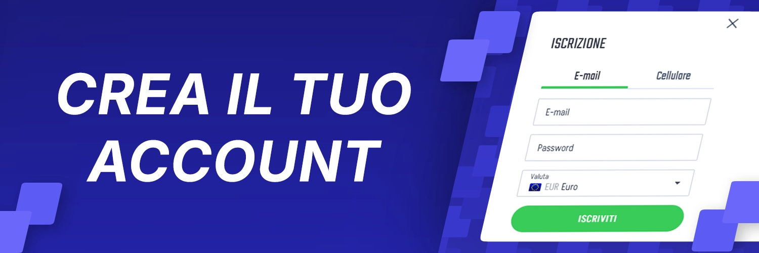 Modulo di registrazione Winnita casino online